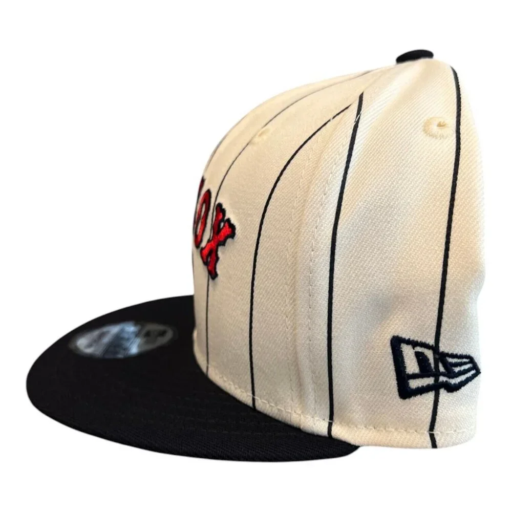 New Era Boston Red Sox Throwback Pinstripe 9FIFTY Snapback Hat Cap - Picture 5 of 8